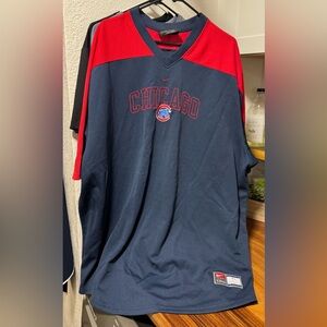 Chicago Cubs Nike Navy and Red Sports Jersey 3XL